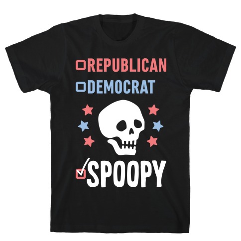 Republican Democrat SPOOPY (White) T-Shirt