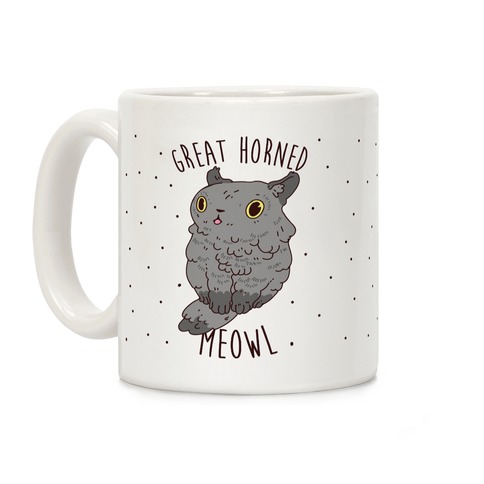 Great Horned Meowl Coffee Mug