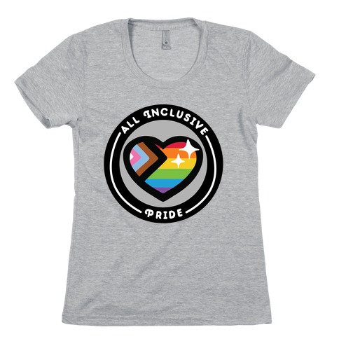All Inclusive Pride Patch Womens T-Shirt