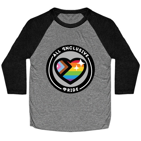 All Inclusive Pride Patch Baseball Tee