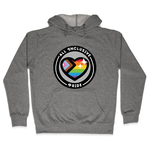 All Inclusive Pride Patch Hooded Sweatshirt