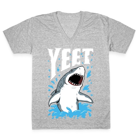 YEET shark V-Neck Tee Shirt