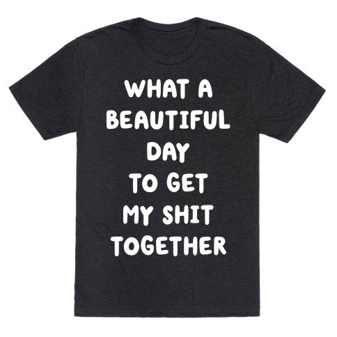What A Beautiful Day To Get My Shit Together T-Shirt
