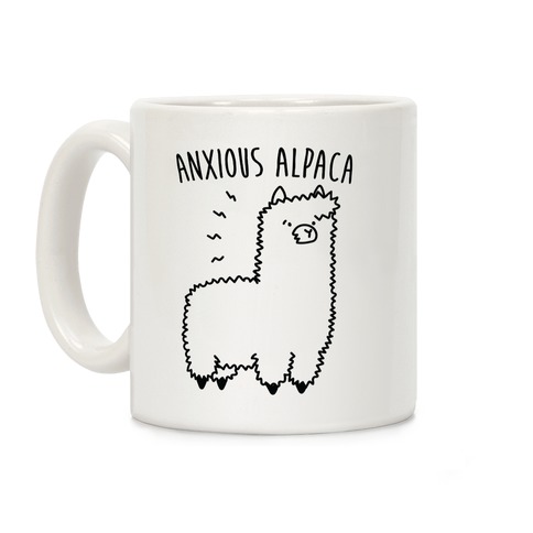 Anxious Alpaca Coffee Mug