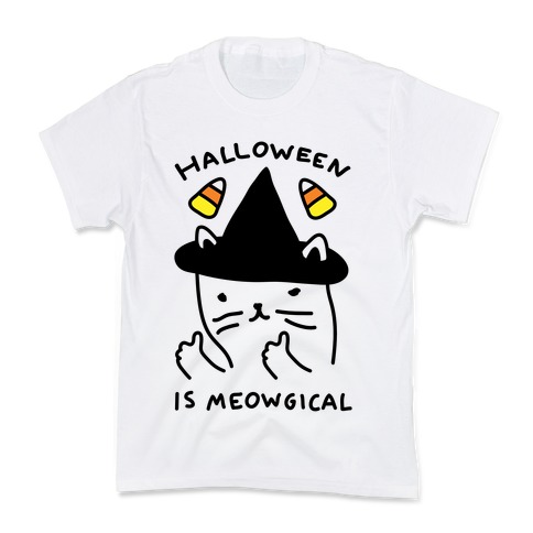 Halloween Is Meowgical Kids T-Shirt
