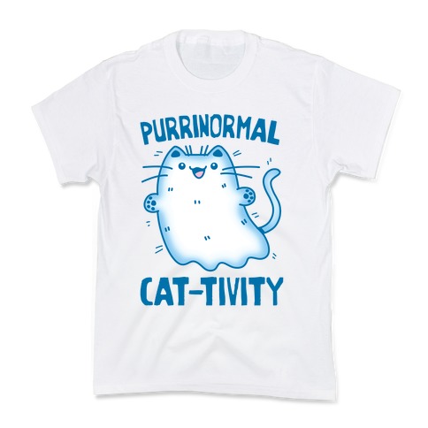 Purrinormal Cat-tivity Kids T-Shirt