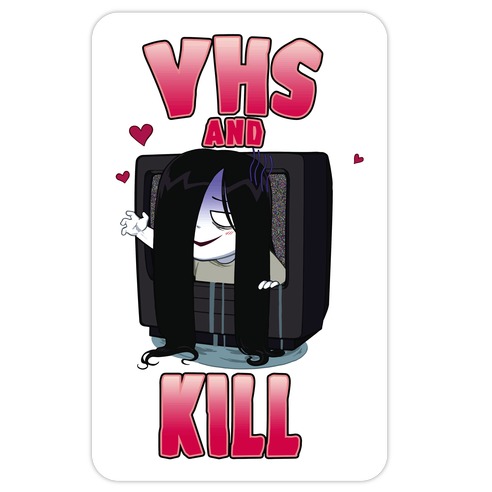 VHS and Kill Die Cut Sticker