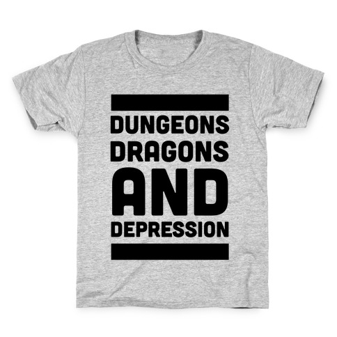 Dungeons, Dragons and Depression Kids T-Shirt