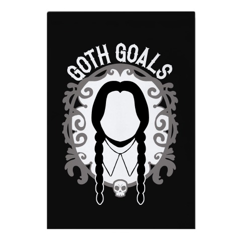 Wednesday Addams Goth Goals Garden Flag
