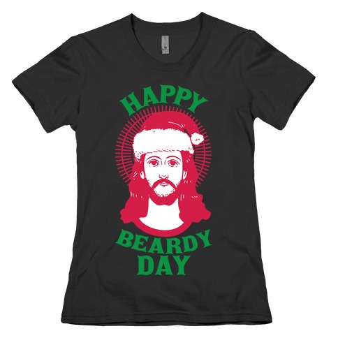 Happy Beardy Day Womens T-Shirt