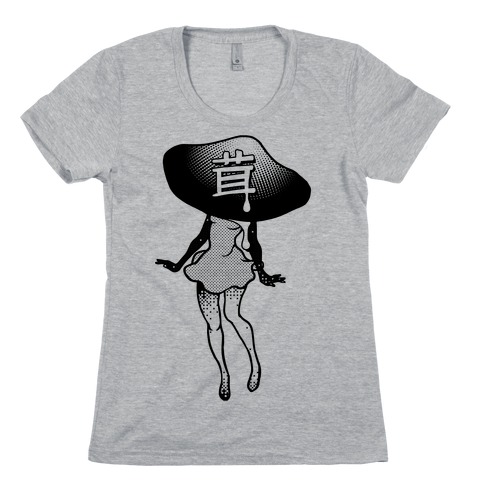 Mushroom Girl Womens T-Shirt