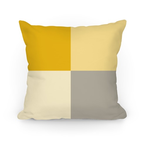 Yellow Color Block Pillow