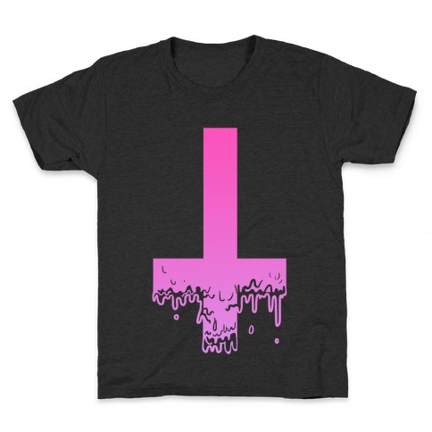 Cross Drip- Pink Kids T-Shirt