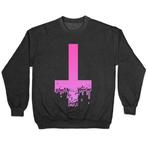 Cross Drip- Pink Pullover