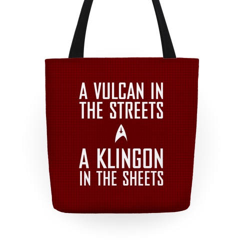 A Vulcan In the Streets (Red) Tote