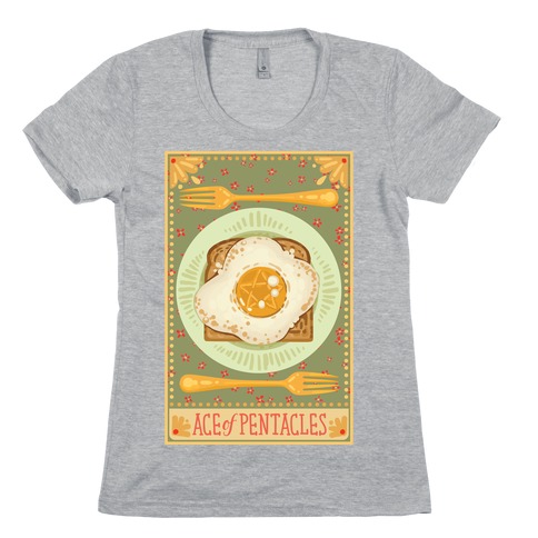 Tarot Card: The Egg Of Pentacles Womens T-Shirt