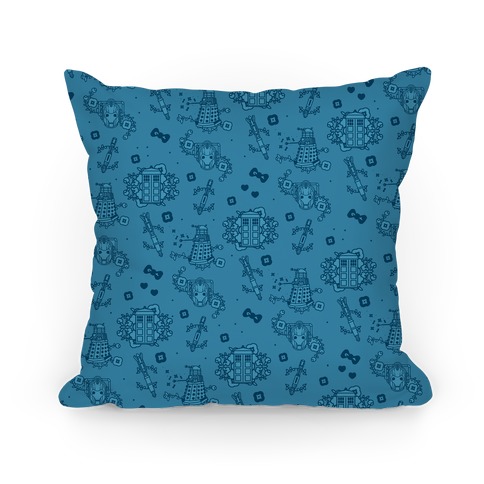Doctor Who Pattern Toile Pillow Pillow
