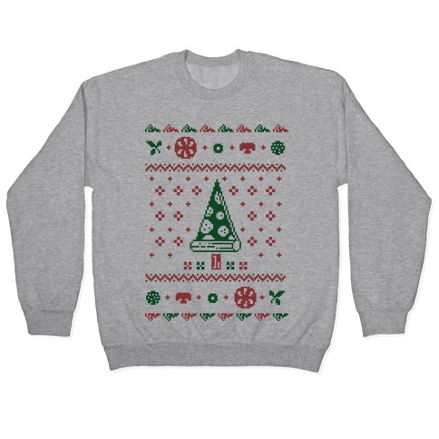 Ugly Pizza Christmas Sweater Pullover