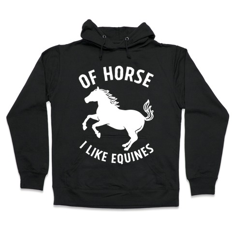 Of Horse I Like Equines Hooded Sweatshirt