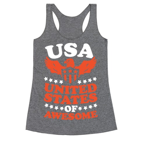 United States of Awesome Racerback Tank Top