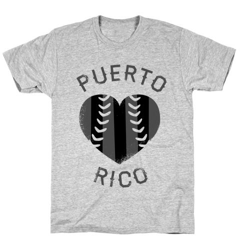 Puerto Rico Baseball Love (Baseball Tee) T-Shirt