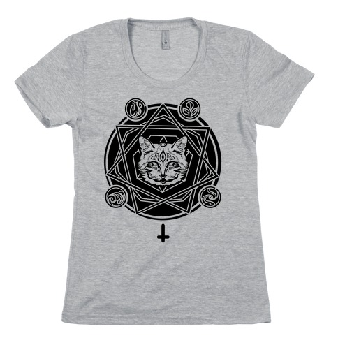 Witch's Cat: The Elements Womens T-Shirt