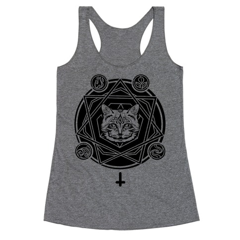 Witch's Cat: The Elements Racerback Tank Top