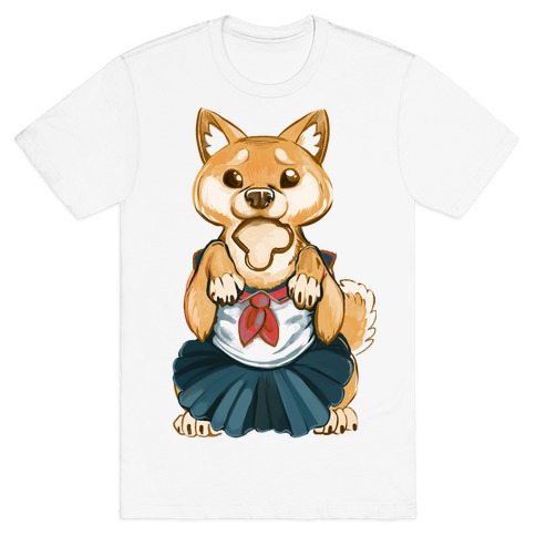 Shiba Inu is Late for Anime School T-Shirt
