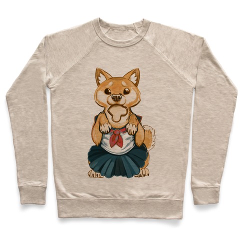 Shiba Inu is Late for Anime School Pullover