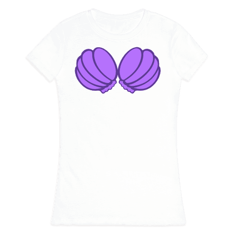 seashell bra t shirt