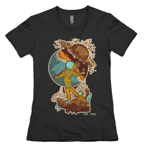 The Fool in Space Womens T-Shirt