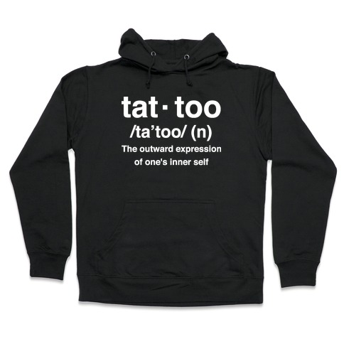 Tattoo Definition Hooded Sweatshirt