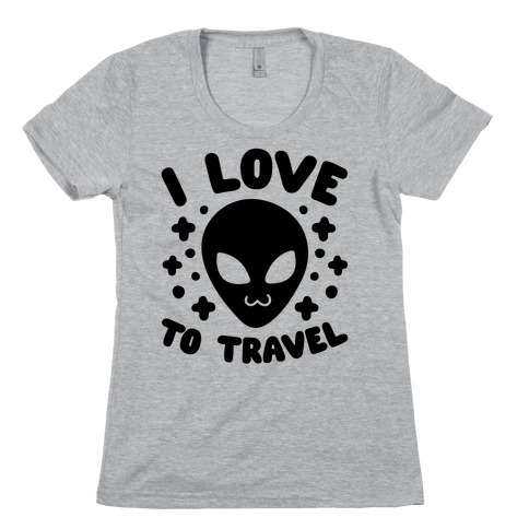 I Love To Travel Womens T-Shirt