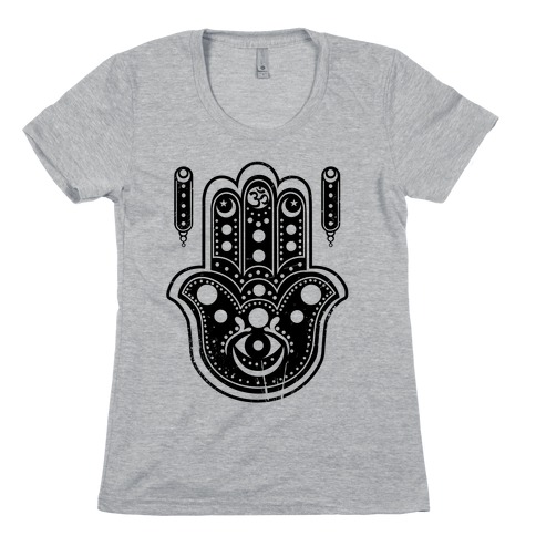 Namaste Hamsa Hand Womens T-Shirt