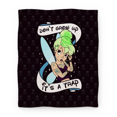 Punk Tinkerbell Blanket (Don't Grow Up It's A Trap) Blanket