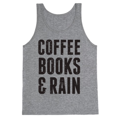 Coffee Books & Rain (Vintage) Tank Top