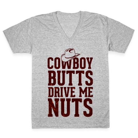Cowboy Butts V-Neck Tee Shirt