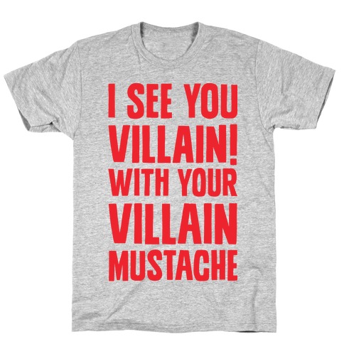 Villain Mustache T-Shirt