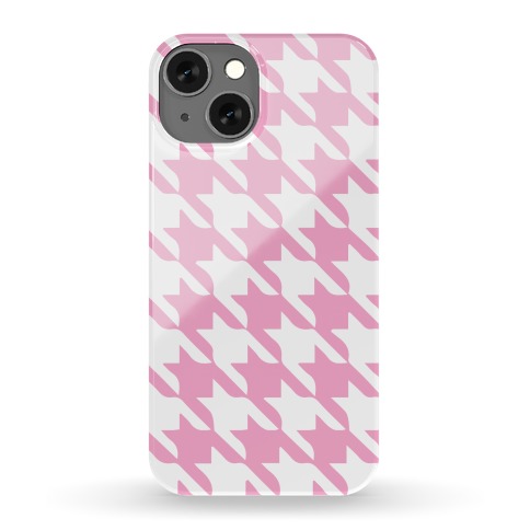 Pink Houndstooth Phone Case
