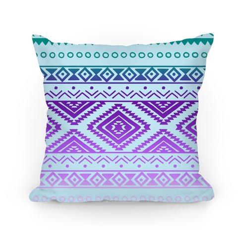 Aztec Ombre Pattern Pillow