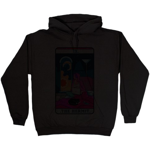 Hermit Tarot Card Hooded Sweatshirt