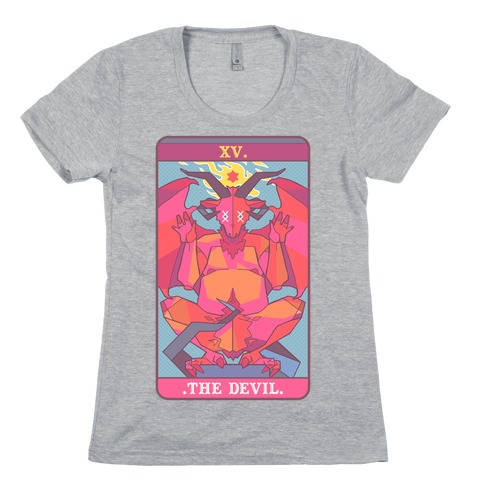 Devil Tarot Card Womens T-Shirt