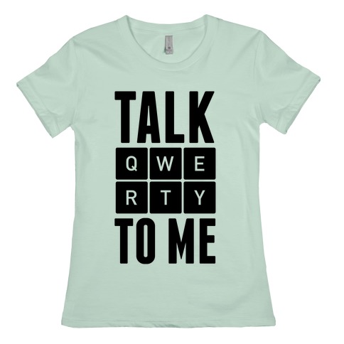 skjold Rudyard Kipling jeg er sulten Talk QWERTY To Me T-Shirts | LookHUMAN