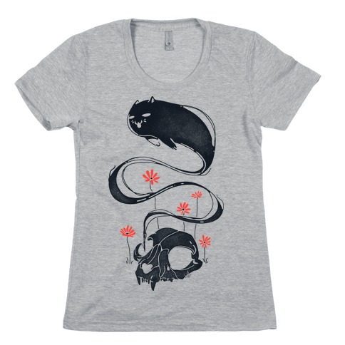 Cat Ghost Womens T-Shirt