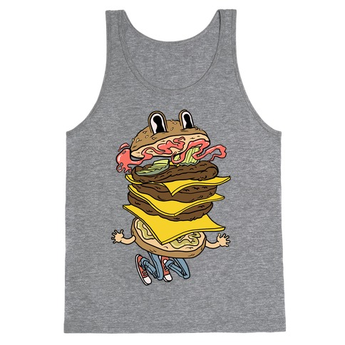 Triple Decker Burger Dude Tank Top