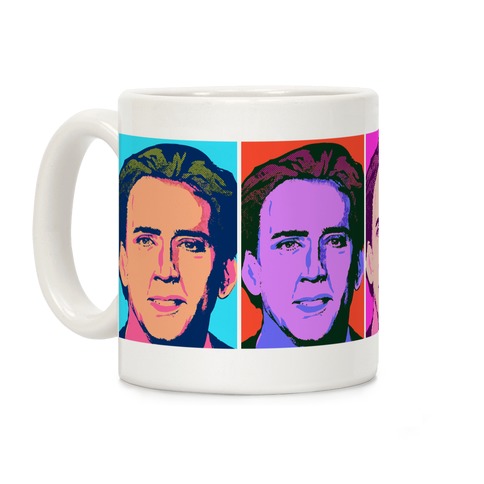 Pop Art Nicolas Cage Coffee Mug