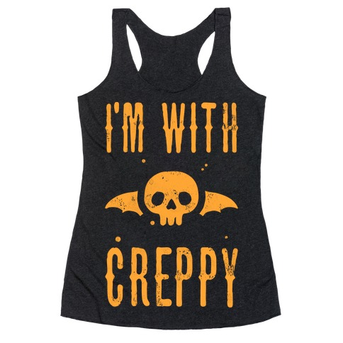 I'm With Creppy Racerback Tank Tops | LookHUMAN