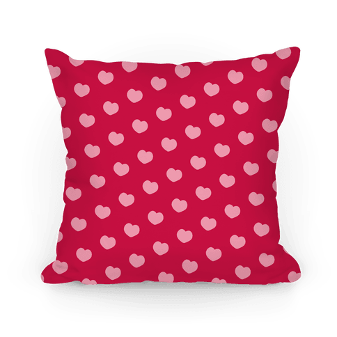 Red and Pink Polka Dot Hearts - Pillows - HUMAN