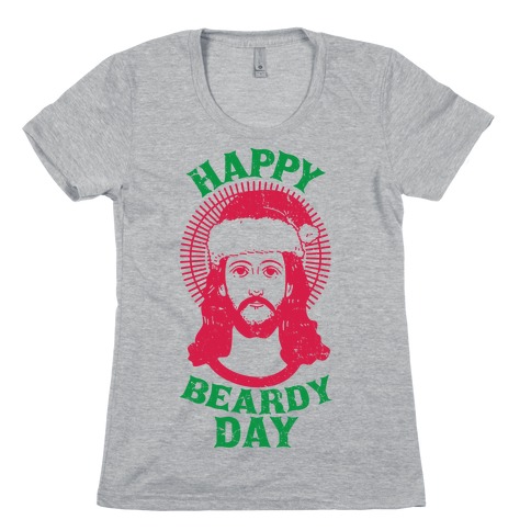 Happy Beardy Day Womens T-Shirt