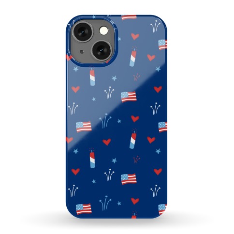 American Pride Pattern (Blue) Phone Case